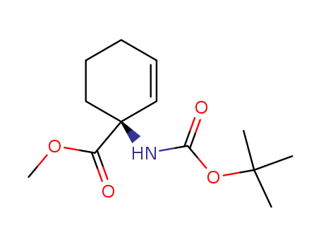 2-Cyclohexene-1-carboxylic acid,
1-[[(1,1-dimethylethoxy)carbonyl]amino]-, methyl ester, (1S)-