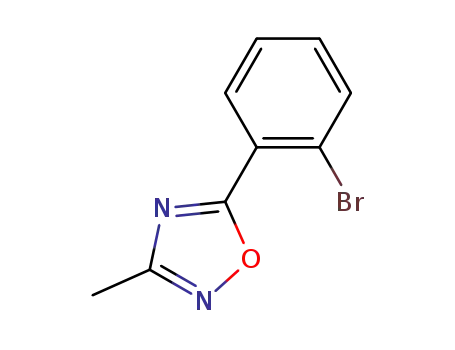 Molecular Structure of 375857-64-0 (5-(2-BROMOPHENYL)-3-METHYL-1,2,4-OXADIAZOLE)