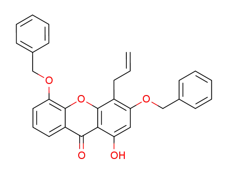 9H-Xanthen-9-one, 1-hydroxy-3,5-bis(phenylmethoxy)-4-(2-propenyl)-