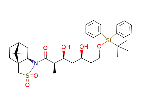 (2R,3S,5S)-7-(tert-Butyl-diphenyl-silanyloxy)-1-((1S,5R,7R)-10,10-dimethyl-3,3-dioxo-3λ<sup>6</sup>-thia-4-aza-tricyclo[5.2.1.0<sup>1,5</sup>]dec-4-yl)-3,5-dihydroxy-2-methyl-heptan-1-one