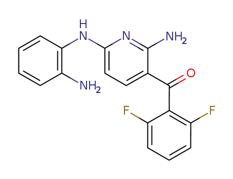 Molecular Structure of 852998-01-7 ([2-amino-6-[(2-aminophenyl)amino]-3-pyridinyl](2,6-difluorophenyl)methanone)