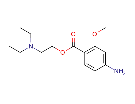 Molecular Structure of 100862-14-4 (2-diethylaminoethyl 4-amino-2-methoxybenzoate)