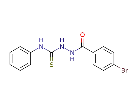 Molecular Structure of 97031-73-7 (Benzoic acid, 4-bromo-, 2-[(phenylamino)thioxomethyl]hydrazide)