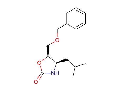 2-Oxazolidinone, 4-(2-methylpropyl)-5-[(phenylmethoxy)methyl]-,
(4R,5R)-