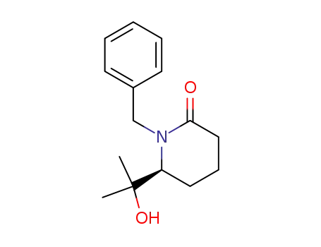2-Piperidinone, 6-(1-hydroxy-1-methylethyl)-1-(phenylmethyl)-, (6S)-