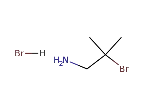 Molecular Structure of 36565-68-1 (1-Propanamine, 2-bromo-2-methyl-, hydrobromide)