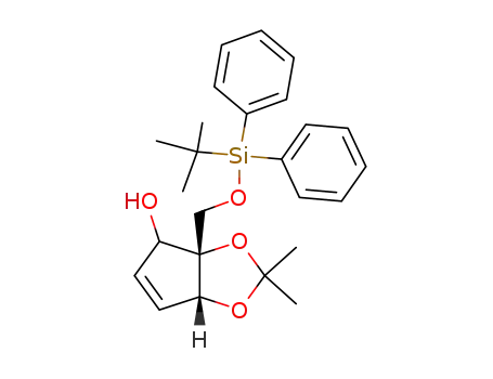 3a-(<i>tert</i>-butyl-diphenyl-silanyloxymethyl)-2,2-dimethyl-4,6a-dihydro-3a<i>H</i>-cyclopenta[1,3]dioxol-4-ol
