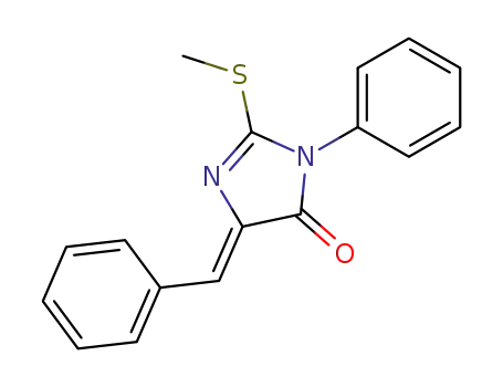 4H-Imidazol-4-one,
3,5-dihydro-2-(methylthio)-3-phenyl-5-(phenylmethylene)-