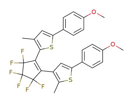 1-[3-methyl-5-(p-methoxyphenyl)-2-thienyl]-2-[2-methyl-5-(p-methoxyphenyl)-3-thienyl]perfluorocyclopentene