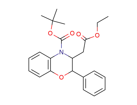 Molecular Structure of 828914-99-4 (2H-1,4-Benzoxazine-3-acetic acid,
4-[(1,1-dimethylethoxy)carbonyl]-3,4-dihydro-2-phenyl-, ethyl ester)