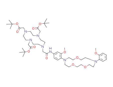 [4,7-bis-tert-butoxycarbonylmethyl-10-({3-methoxy-4-[13-(2-methoxyphenyl)-1,4,10-trioxa-7,13-diazacyclopentadec-7-yl]phenylcarbamoyl}methyl)-1,4,7,10-tetraazacyclododec-1-yl]-acetic acid tert-butyl ester