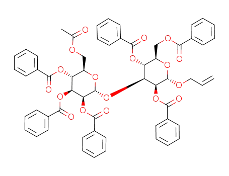 allyl 6-O-acetyl-2,3,4-tri-O-benzoyl-α-D-mannopyranosyl-(1->3)-2,4,6-tri-O-benzoyl-α-D-mannopyranoside