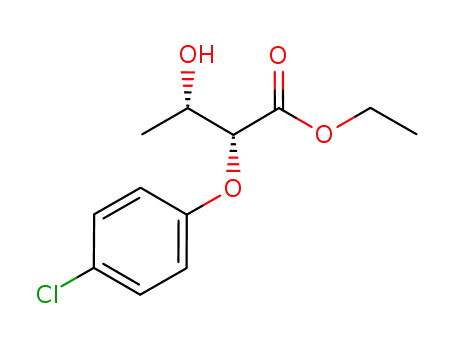 Butanoic acid, 2-(4-chlorophenoxy)-3-hydroxy-, ethyl ester, (2R,3S)-