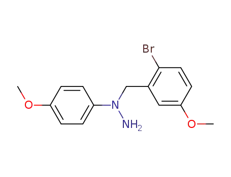 Hydrazine, 1-[(2-bromo-5-methoxyphenyl)methyl]-1-(4-methoxyphenyl)-
