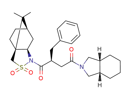 (3aS,6R,7aS)-8,8-dimethyl-1-{(2S)-4-[(3aR,7aS)-octahydro-2H-isoindol-2-yl]-4-oxo-2-(phenylmethyl)butanoyl}hexahydro-3a,6-methano-2,1-benzisothiazole 2,2-dioxide