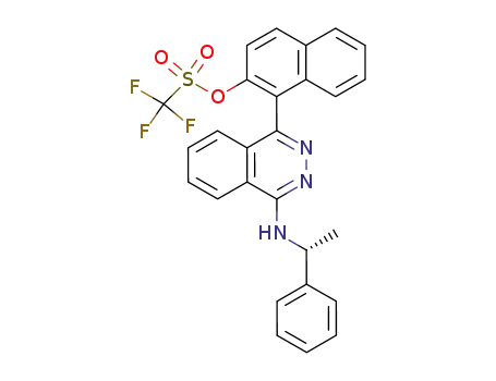 Methanesulfonic acid, trifluoro-,
1-[4-[[(1R)-1-phenylethyl]amino]-1-phthalazinyl]-2-naphthalenyl ester