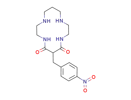 Molecular Structure of 110912-90-8 (1,4,8,11-Tetraazacyclotetradecane-5,7-dione, 6-[(4-nitrophenyl)methyl]-)