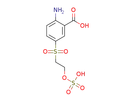 Molecular Structure of 77365-70-9 (2-amino-5-(2-(sulfooxy)ethylsulfonyl)benzoic acid)
