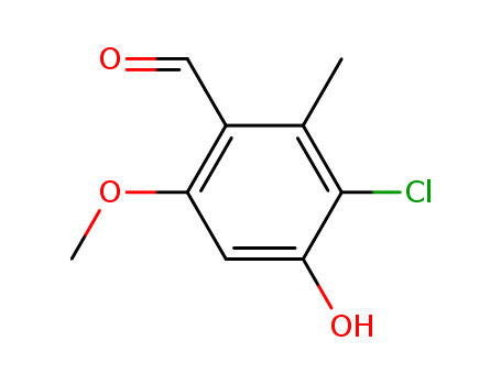 Benzaldehyde, 3-chloro-4-hydroxy-6-methoxy-2-methyl-