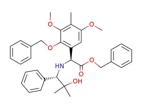 (S)-(2-benzyloxy-3,5-dimethoxy-4-methylphenyl)-[(1S)-2-hydroxy-2-methyl-1-phenylpropylamino]acetic acid benzyl ester