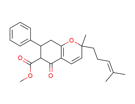 2-methyl-2-(4-methyl-3-pentenyl)-5-oxo-7-phenyl-5,6,7,8-tetrahydro-2H-chromene-6-carboxylic acid methyl ester