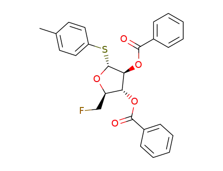 p-toluyl 2,3-di-O-benzoyl-5-deoxy-5-fluoro-1-thio-α-D-arabinofuranoside