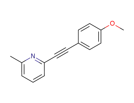 Molecular Structure of 428817-57-6 (2-(4-methoxyphenylethynyl)-6-methylpyridine)