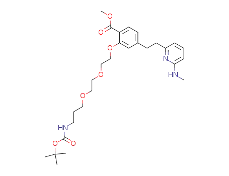 Benzoic acid,
2-[(13,13-dimethyl-11-oxo-3,6,12-trioxa-10-azatetradec-1-yl)oxy]-4-[2-[
6-(methylamino)-2-pyridinyl]ethyl]-, methyl ester