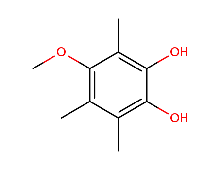 Molecular Structure of 607351-64-4 (1,2-Benzenediol, 4-methoxy-3,5,6-trimethyl-)