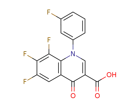 3-Quinolinecarboxylic acid,
6,7,8-trifluoro-1-(3-fluorophenyl)-1,4-dihydro-4-oxo-