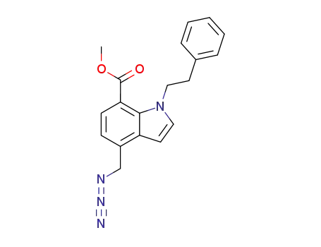 4-azidomethyl-1-phenethyl-1<i>H</i>-indole-7-carboxylic acid methyl ester
