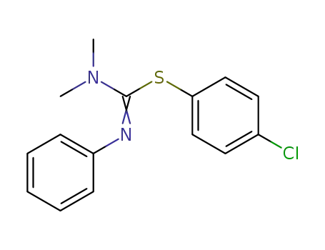 4-chlorophenyl N,N-dimethyl-N'-phenylcarbamimidothioate