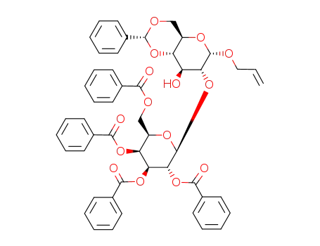 allyl 2,3,4,6-tetra-O-benzoyl-β-D-galactopyranosyl-(1->2)-4,6-O-benzylidene-α-D-glucopyranoside