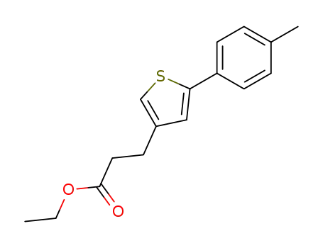 3-Thiophenepropanoic acid, 5-(4-methylphenyl)-, ethyl ester