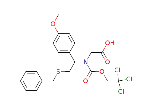 [[1-(4-methoxyphenyl)-2-(4-methylbenzylsulfanyl)ethyl](2,2,2-trichloroethoxycarbonyl)amino]acetic acid