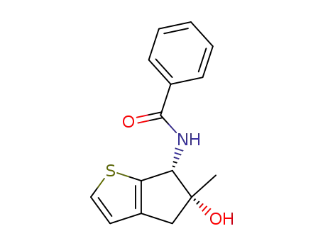 Benzamide,
N-[(5R,6R)-5,6-dihydro-5-hydroxy-5-methyl-4H-cyclopenta[b]thien-6-yl]-