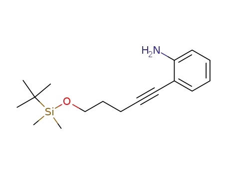 Benzenamine, 2-[5-[[(1,1-dimethylethyl)dimethylsilyl]oxy]-1-pentynyl]-