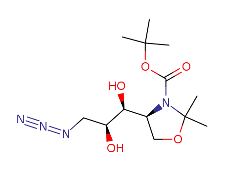 4-amino-1-azido-4-(N-tert-butyloxycarbonyl)-1,4-dideoxy-4,5-N,O-isopropylidene-L-arabinitol