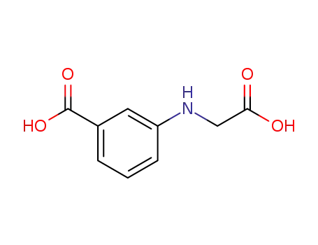 Molecular Structure of 81189-31-3 (Benzoic acid, 3-[(carboxymethyl)amino]-)