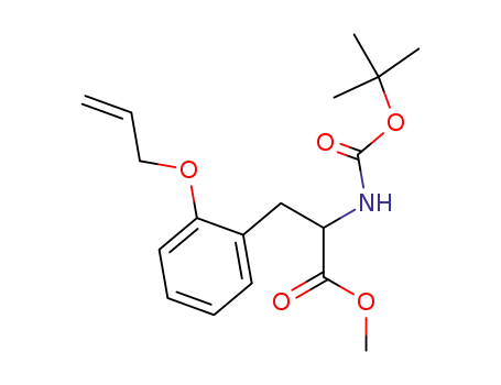Molecular Structure of 669062-37-7 (Phenylalanine, N-[(1,1-dimethylethoxy)carbonyl]-2-(2-propenyloxy)-,
methyl ester)