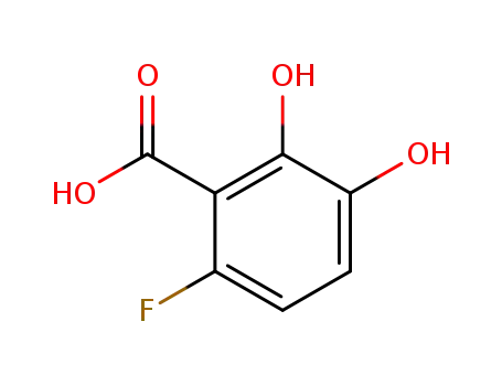 Molecular Structure of 492444-05-0 (6-FLUORO-2,3-DIHYDROXYBENZOIC ACID)