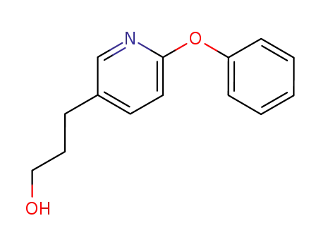 Molecular Structure of 595576-38-8 (3-Pyridinepropanol, 6-phenoxy-)