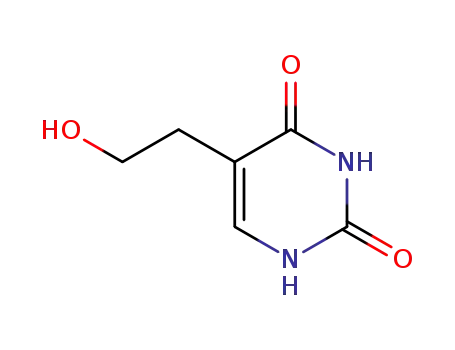 Molecular Structure of 23956-12-9 (5-(2-HYDROXYETHYL)URACIL)