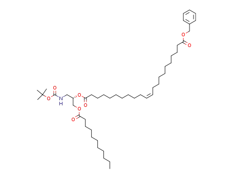 Molecular Structure of 850347-60-3 ((Z)-Docos-11-enedioic acid benzyl ester (S)-2-tert-butoxycarbonylamino-1-undecanoyloxymethyl-ethyl ester)