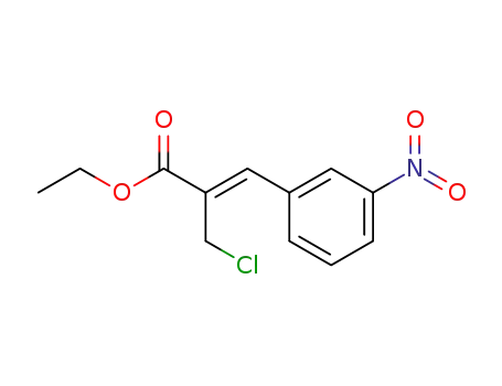 Molecular Structure of 847653-80-9 (2-Propenoic acid, 2-(chloromethyl)-3-(3-nitrophenyl)-, ethyl ester, (2Z)-)