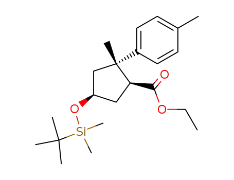 (1S,2S,4R)-4-(tert-butyl-dimethyl-silanyloxy)-2-methyl-2-p-tolyl-cyclopentanecarboxylic acid ethyl ester