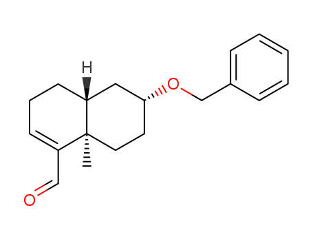 (4aR,6R,8aS)-3,4,4a,5,6,7,8,8a-octahydro-8a-methyl-6-(phenylmethoxy)naphthalene-1-carboxaldehyde