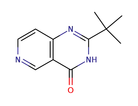 Molecular Structure of 705291-54-9 (2-tert-butylpyrido[4,3-d]pyrimidin-4(3H)-one)
