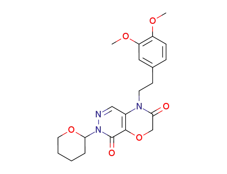 4-(3,4-dimethoxyphenethyl)-7-(tetrahydro-2H-pyran-2-yl)-2H-pyridazino[4,5-b][1,4]oxazine-3,8(4H,7H)-dione