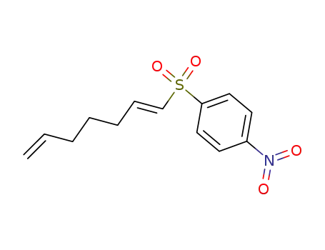 Molecular Structure of 810690-65-4 (1-(hepta-1,6-diene-1-sulfonyl)-4-nitro-benzene)